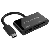 MEMORY READER USB-C SD/COMBO UHB-CR3-02 GEMBIRD kaina