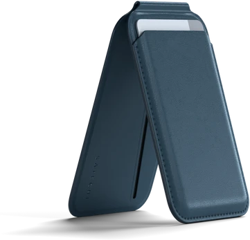Dėklas Satechi Magnetic Wallet Stand - Mėlyna