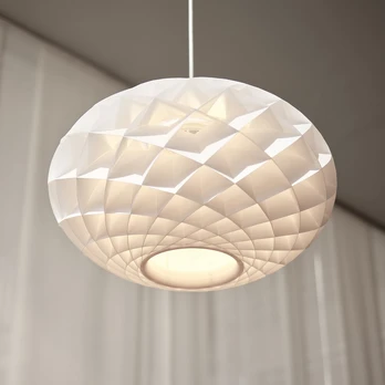 "Louis Poulsen Patera" ovalus pakabukas E27 baltas Ø 50cm