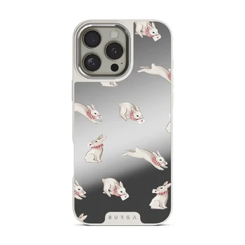 Late Again - iPhone 16 Pro Case, Elite Mirror Light (MagSafe) / Silver
