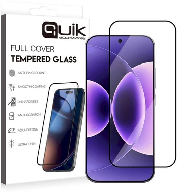 Quik Accessories Full Cover Tempered Glass for Xiaomi 17 Pro Max