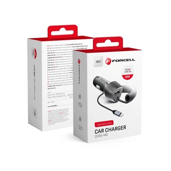 Įkroviklis Forcell CC50-1AC, 1.5 m, juoda, 38 W
