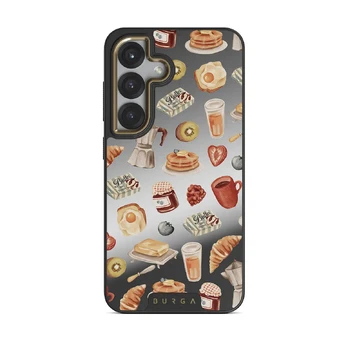 Sunny Side Up - Samsung Galaxy S25 Case, Elite Mirror Dark (Magnetic) / Gold