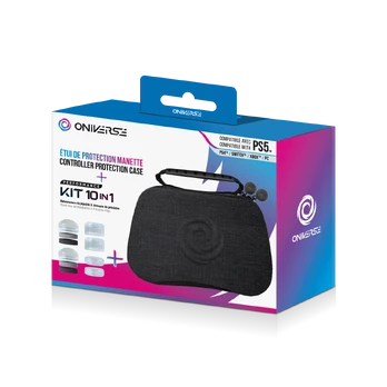 Oniverse Controller Case With 10 Accessories 4 Rings + 6 Silicon Cap - Grey