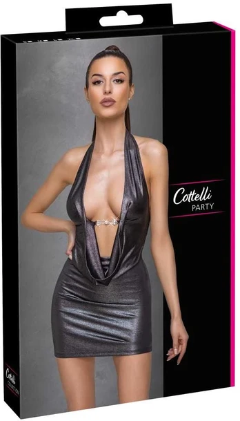 Cottelli party Dress Silver M Seksuali suknelė