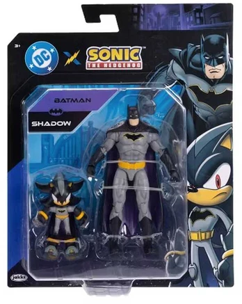 Jakks Pacific Rinkinys figurek Shadow x Batman Sonic the Hedgehog x DC Comics