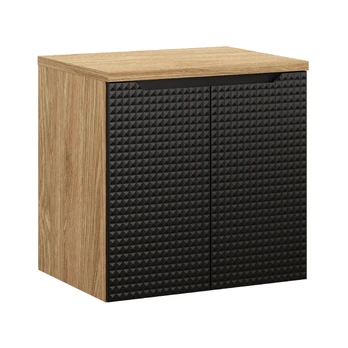Vonios baldų komplektas Luxor Black, 60 cm
