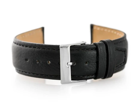 Pacific Odinis laikrodžio dirželis W26 - PREMIUM - juodas - 22mm