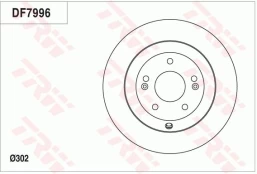 TRW DF7996 Brake Disc kaina