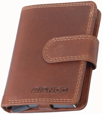 Kortelių dėklas AVANCO 489-36-08 RFID - Rudas