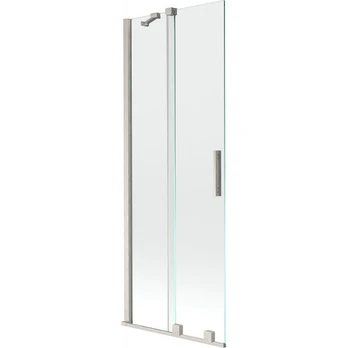 Vonios sienelė Mexen Velar, 75 x 150 cm, Brushed nickel/Transparent