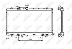 Variklio radiatorius NRF NRF 53698
