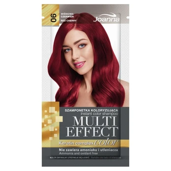 Joanna Multi Effect dažomasis šampūnas 06 Cherry Raudona 35g