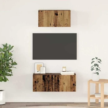 TV spintelės komplektas 2 pcs Sena mediena 80 x 30 x 30 cm