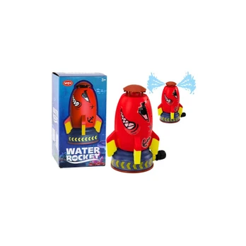 Lean Toys Vanduo Rocket Sprinkler Launcher Raudona Shark