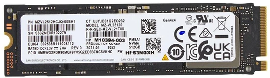 Dysk SSD HP 512GB PCIe-4x4 NVMe (AL0M8AA)