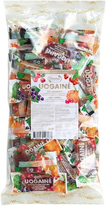 Rūta Želė saldainiai „Uogainė“, 500g