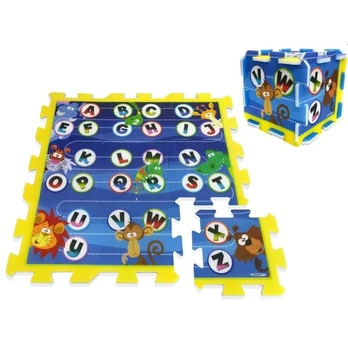 Minkštas kilimėlis - dėlionė (puzzle) raidės 9 vnt.