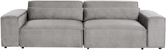Beliani Dvivietė modulinė sofa HELLNAR pilka