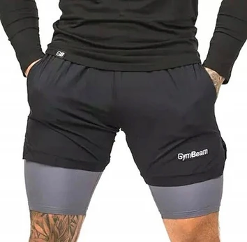 GymBeam 2 in 1 vyriški šortai