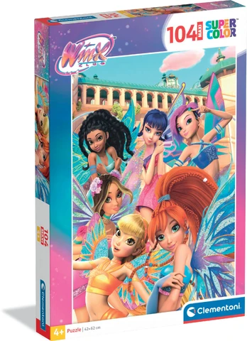 Clementoni CLE puzzle 104 maxi SuperKolor Winx 23004