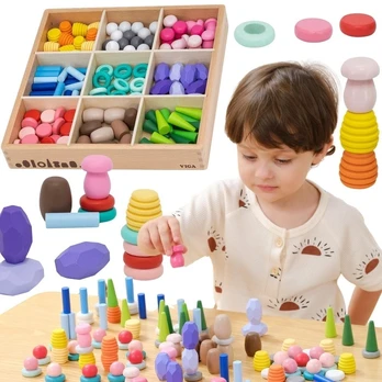 Viga Toys Žaislas rūšiavimo rinkinys VIGA, 141 detalė