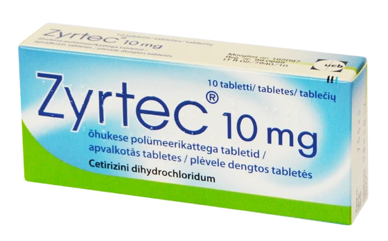 Zyrtec 10 mg tabletės, N10