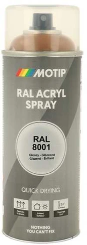 Motip Ral 8001 high gloss ochre ruda