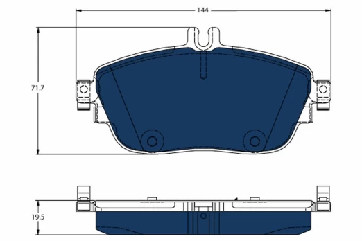 TRW GDB1932BTE Brake pad set