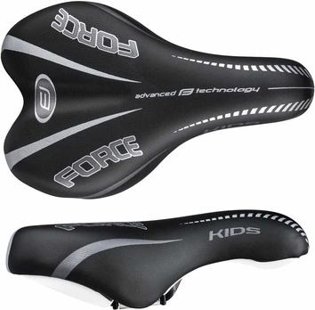 FORCE saddle KIDS 16-20", juodas-pilkas