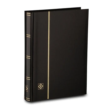 Albumas pašto ženklams Leuchtturm Basic LS 4/32“, A4 formatas, 64 juodų puslapių, juodas