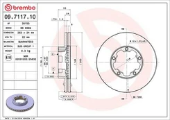 Stabdžių diskas BREMBO 09.7117.10
