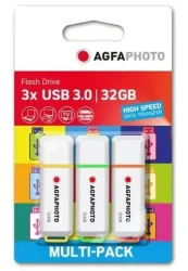 AgfaPhoto USB 3.0 Gen 1 32GB Color Mix MP3 kaina