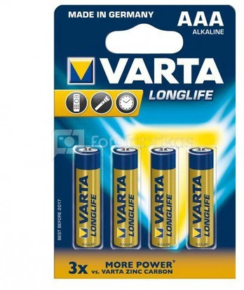 1x4 Varta Longlife Extra Micro AAA LR 03