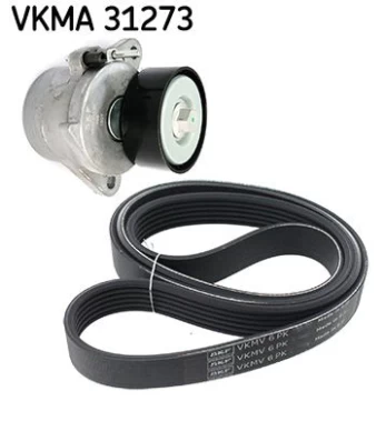V formos rumbuotas diržas, komplektas SKF VKMA 31273