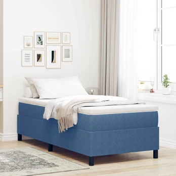 Platforminės lovos rėmas Mėlyna 100 x 200 cm audinys
