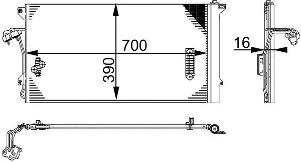 MAHLE AC 659 000S Air conditioning condenser