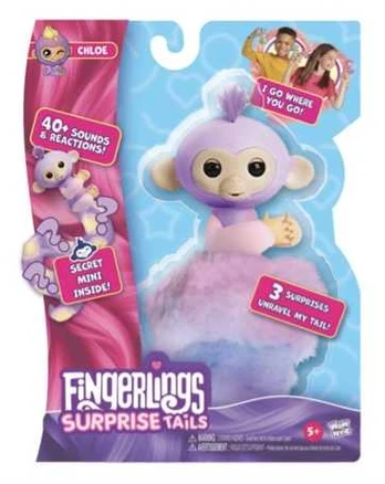 Fingerlings Snuggle Tails - Monkey