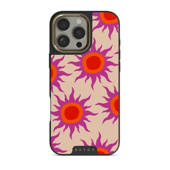 Sunset Glow - iPhone 16 Pro Case, Elite Dark (MagSafe) / Gold