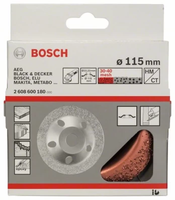 Bosch Šlif.diskas su kietlyd. d=115 mm,smulk.,lenktas