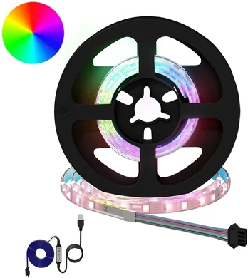 LED juosta 12 pcs Juoda ir permatoma 450 mm Varis ir plastikas
