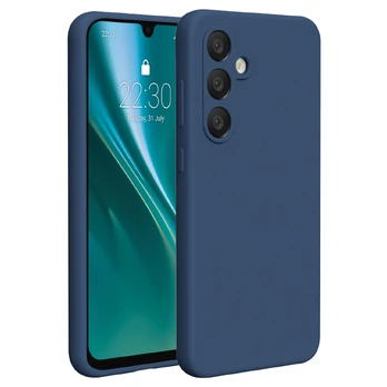 Dėklas Etteri Silicone case for Samsung Galaxy S24 FE dark mėlynas