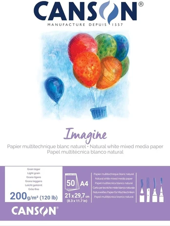 Canson Imagine piešimo popierius - baltas