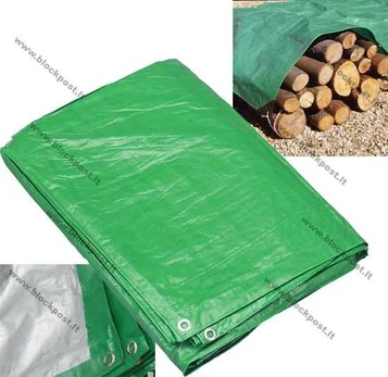 Tentas 4m x 6m žalios/pilkos spalvos