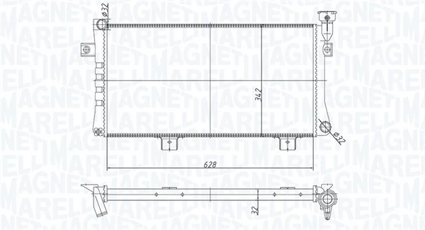 Variklio radiatorius MAGNETI MARELLI 350213180600