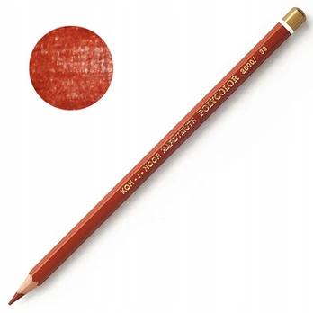 Koh-i-noor Polycolor 3800/30 pieštukas, raudonai rudas