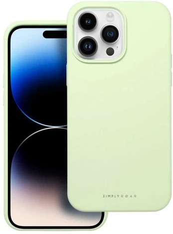 Dėklas Roar Cloud-Skin Case - for iPhone 14 Pro Max Light žalias