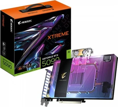 Gigabyte Graphics card GeFroce RTX 5090 AORUS XTREME WATERFORCE WB 32GB 512bit