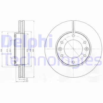 Stabdžių diskas DELPHI BG4296