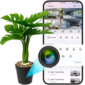 Paslėpta „Spreest“ mini kamera dirbtiniame augale WF-JH53 WiFi su Wi‑Fi